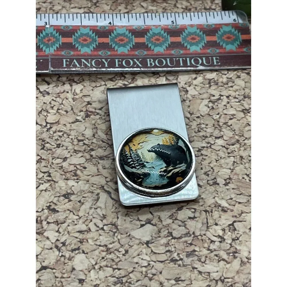 Bear 3D Money Clip Stainless Steel Quality Wedding Party Gift Father Dad Wedding